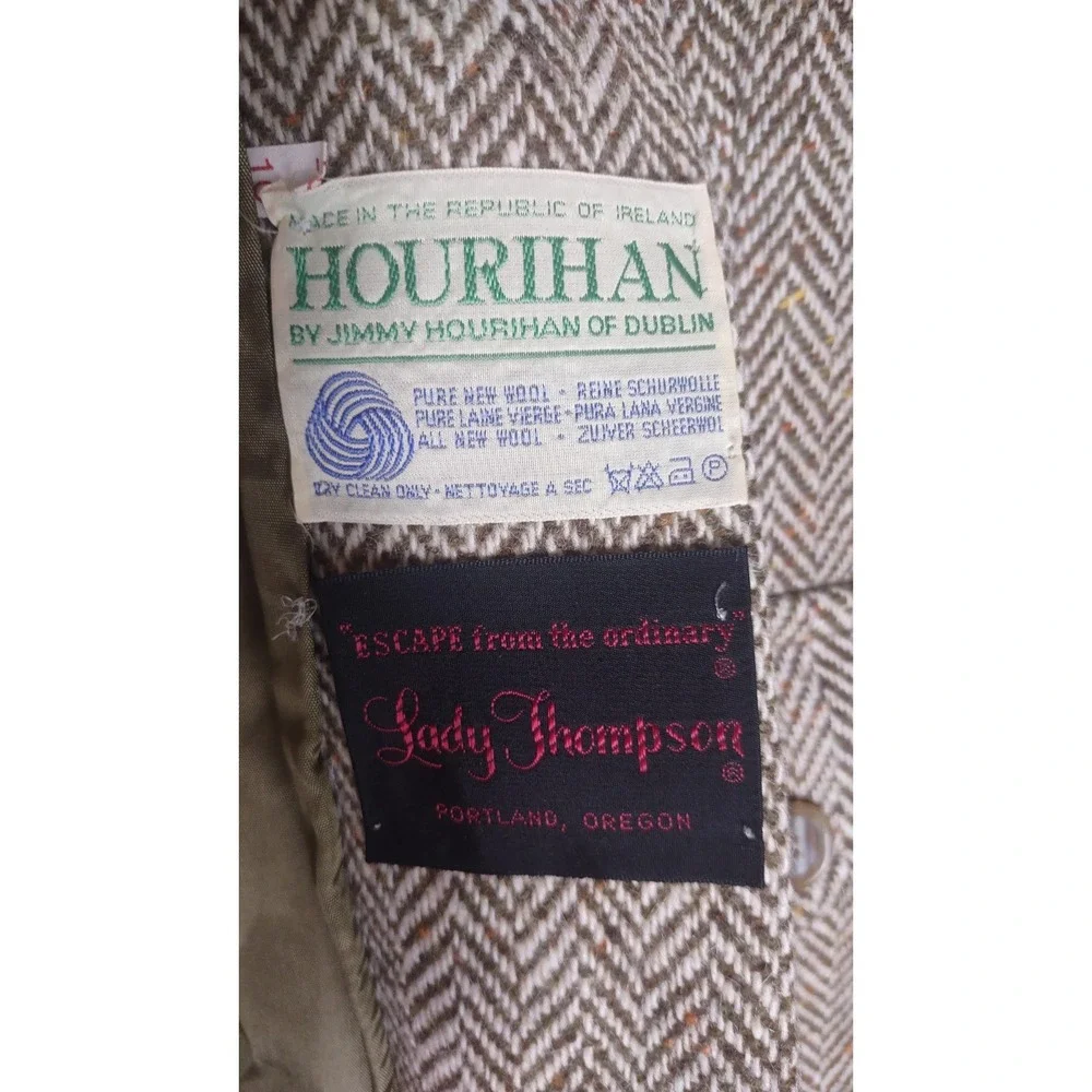 Vintage Wool Coat Jimmy Hourihan Quiet Luxury Tailored Fit Women's M Timeless